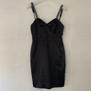 NWT BCBGeneration Black Dress Cutout Back, Size 6